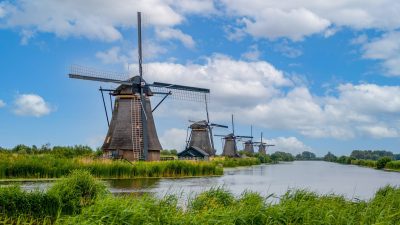 Hollandse molens bij Kinderdijk