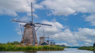 Hollandse molens bij Kinderdijk